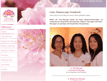 Tablet Screenshot of lotus-thaimassage-os.de